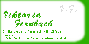 viktoria fernbach business card